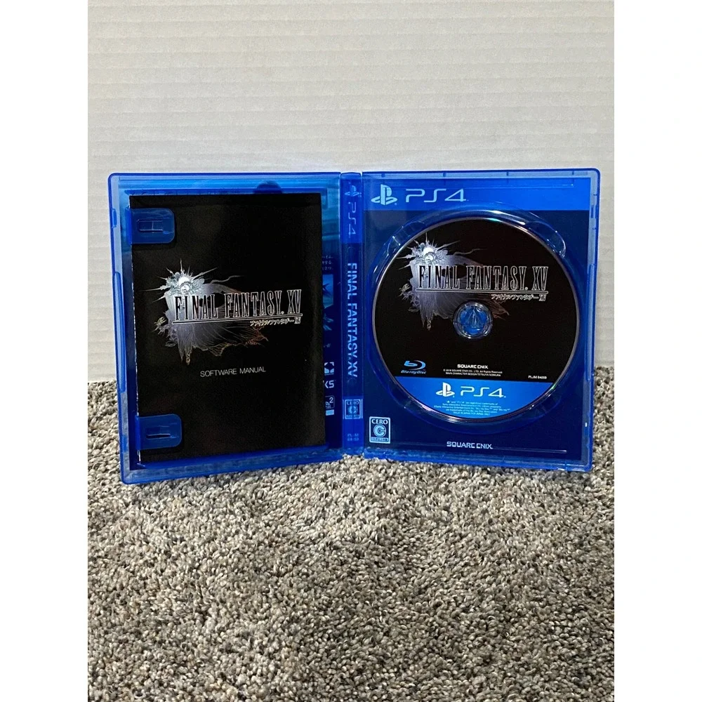 Video Game PS4 Japanese Import Final Fantasy XV Square Enix Blue OS Excellent